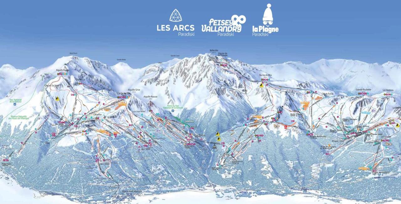 Arc 1950 Appt Luxe 2-4Pers -Skis Aux Pieds-Spa-Piscines Interieure Et Exterieure-Sauna-Hammam Les Arcs  외부 사진